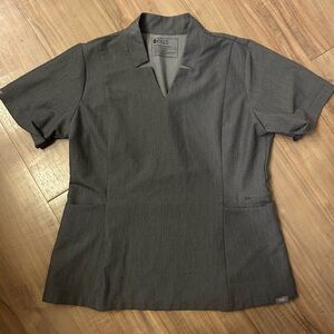 Figs Gray technical collection scrub top